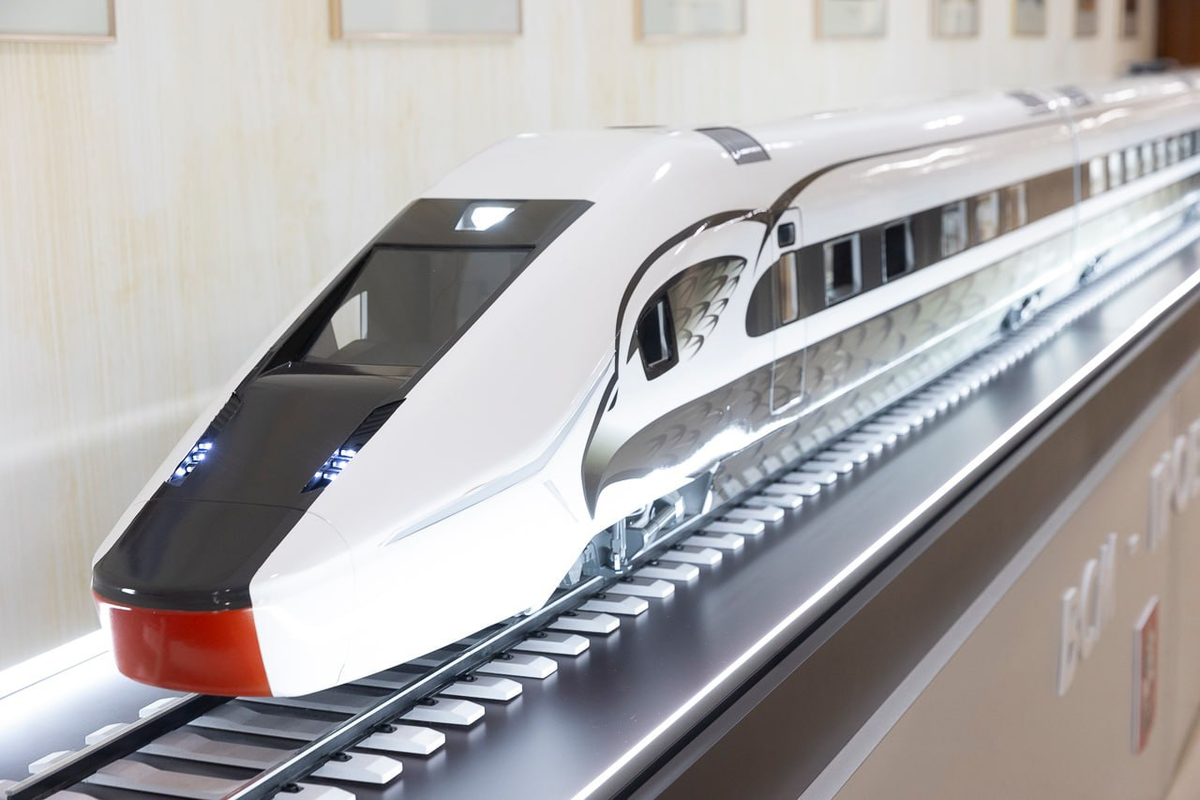 Макет проекта российского высокоскоростного поезда. Источник: СТМ