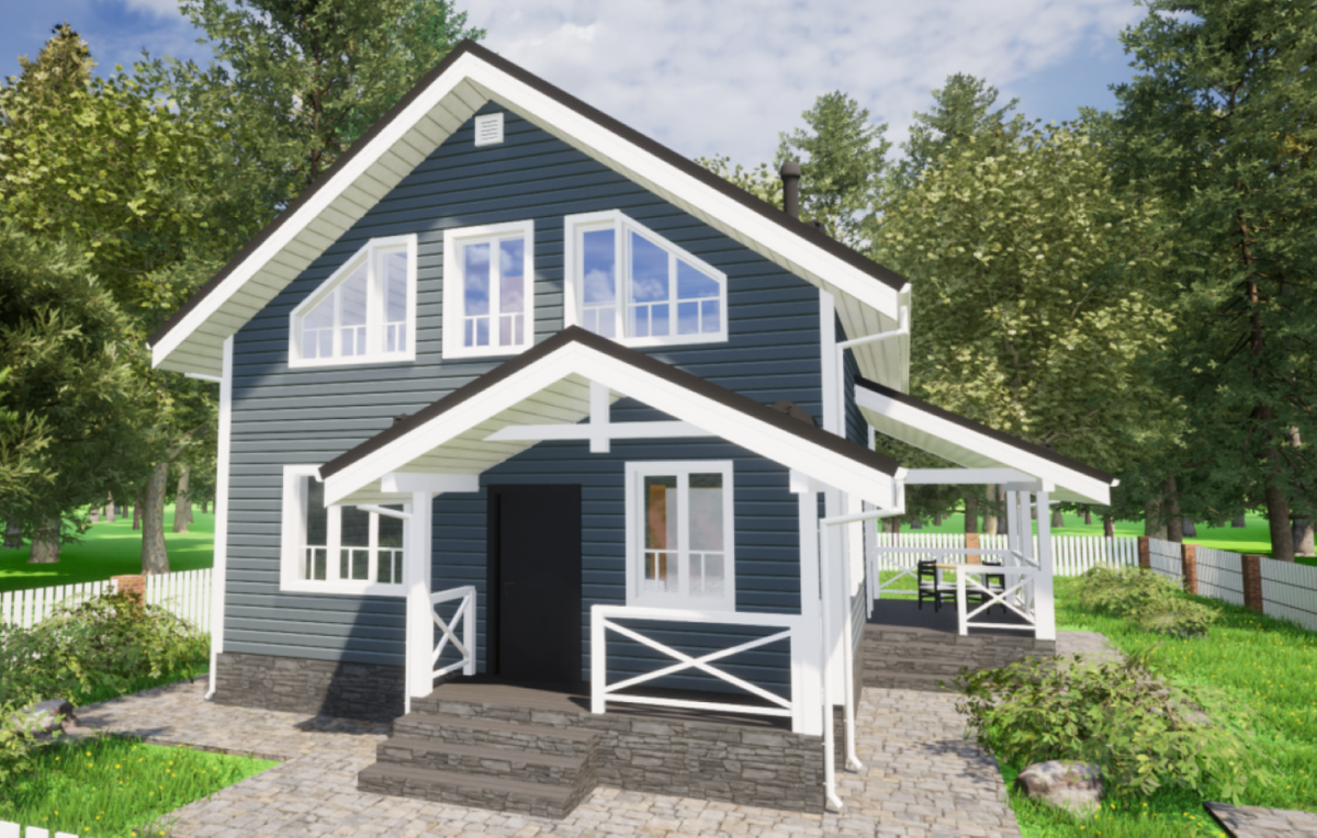 Проект каркасного дома по индивидуальному проекта для Сергея