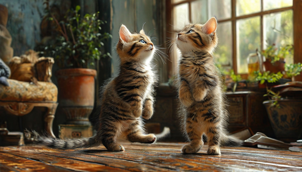 Ваша кошка может научиться ходить на задних лапах! Узнайте, как это сделать безопасно и эффективно.