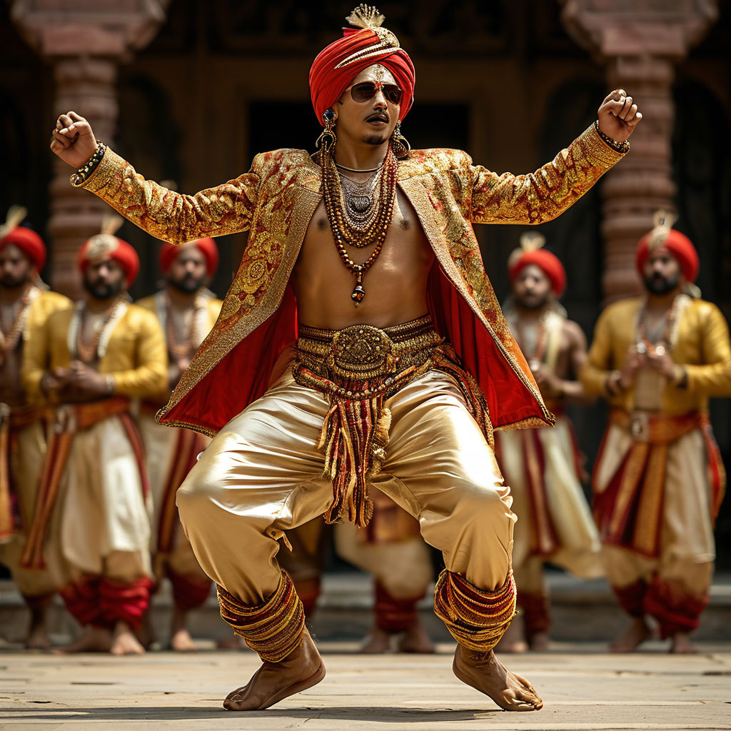 Гопник стал танцевать в индийской одежде и обновился духовно.