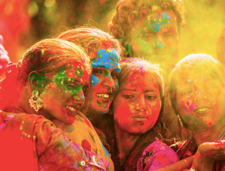 14 марта будет отмечатся знаменитый праздник красок Холи.