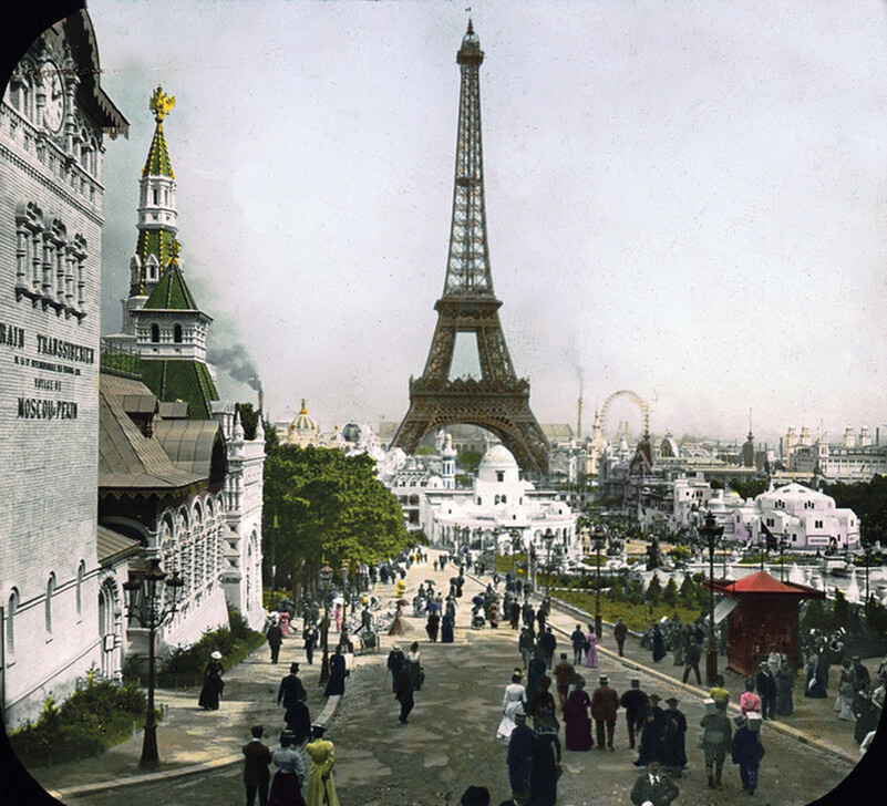 Париж в начале ХХ века (фото колоризовано)