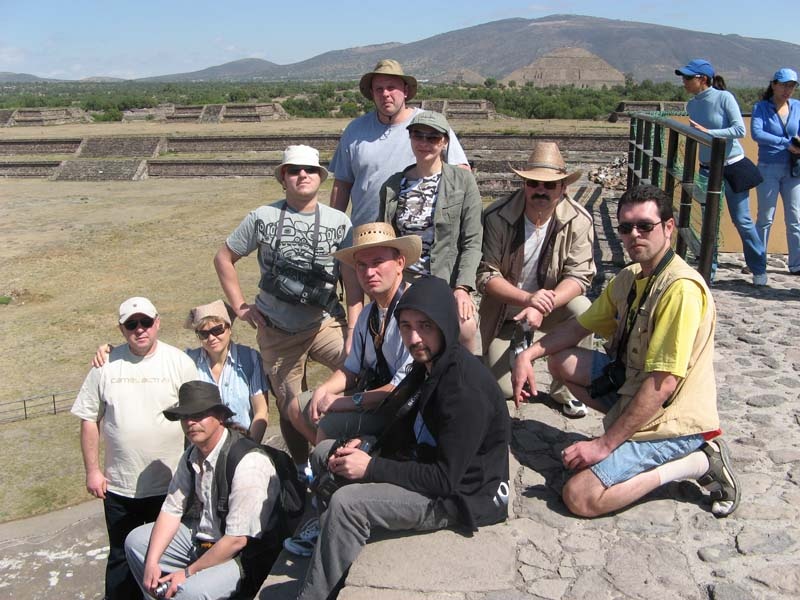 Участники экспедиции 2007 года в Теотиуакане