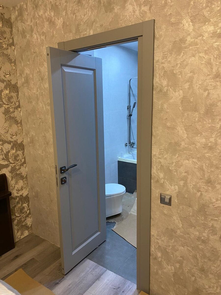 Рото-дверь в интерьере современной квартиры