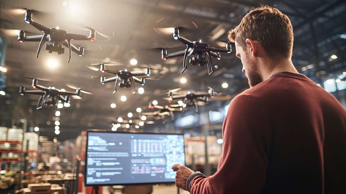    Дроны в складской логистике: Ускорение и точность инвентаризации Khar_AG