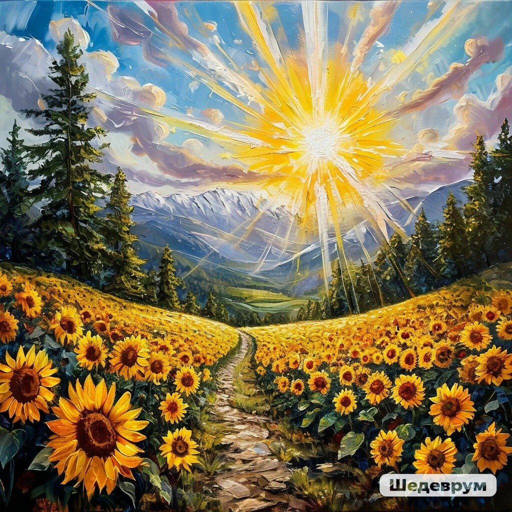 Посылаю вам лучики добра, так их видит нейросеть🥰.