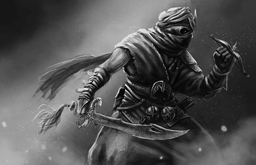 Здесь и далее по тесту размещены изображения ассасинов, нарисованные современными художниками, а также созданные нейросетью. Источник: https://yandex.ru/images