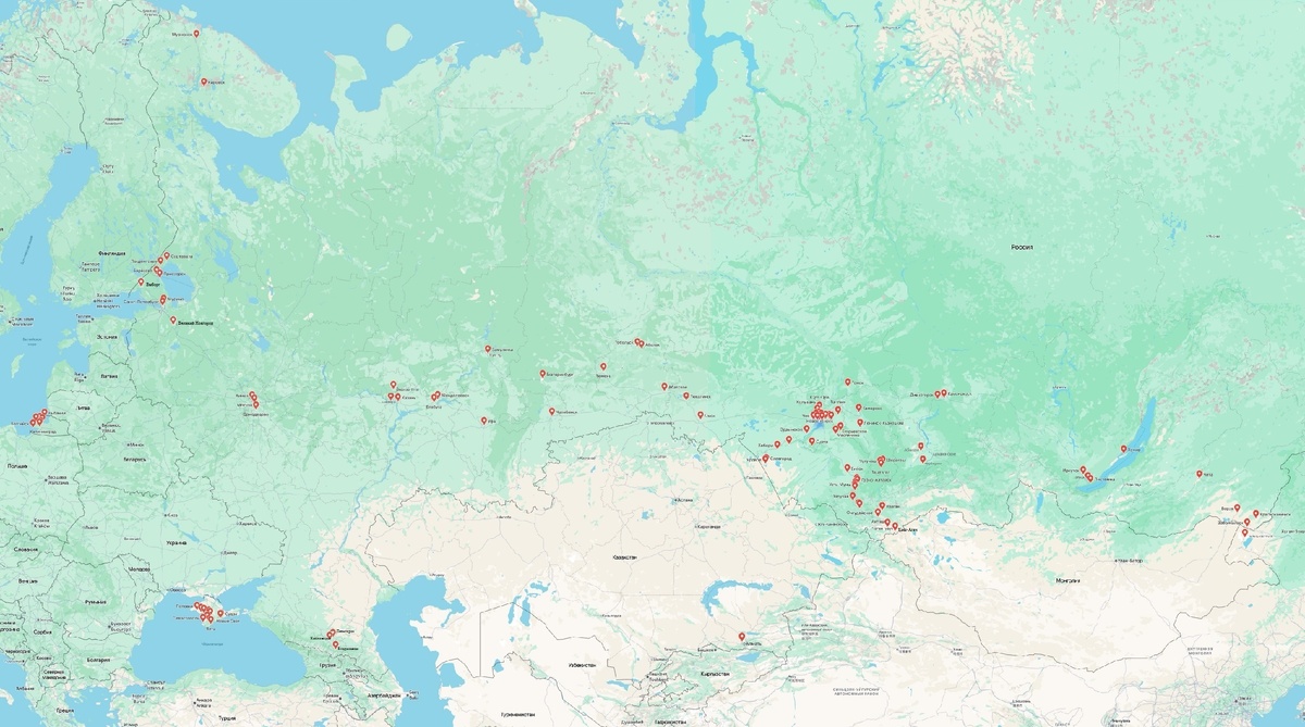 Мои путешествия на карте