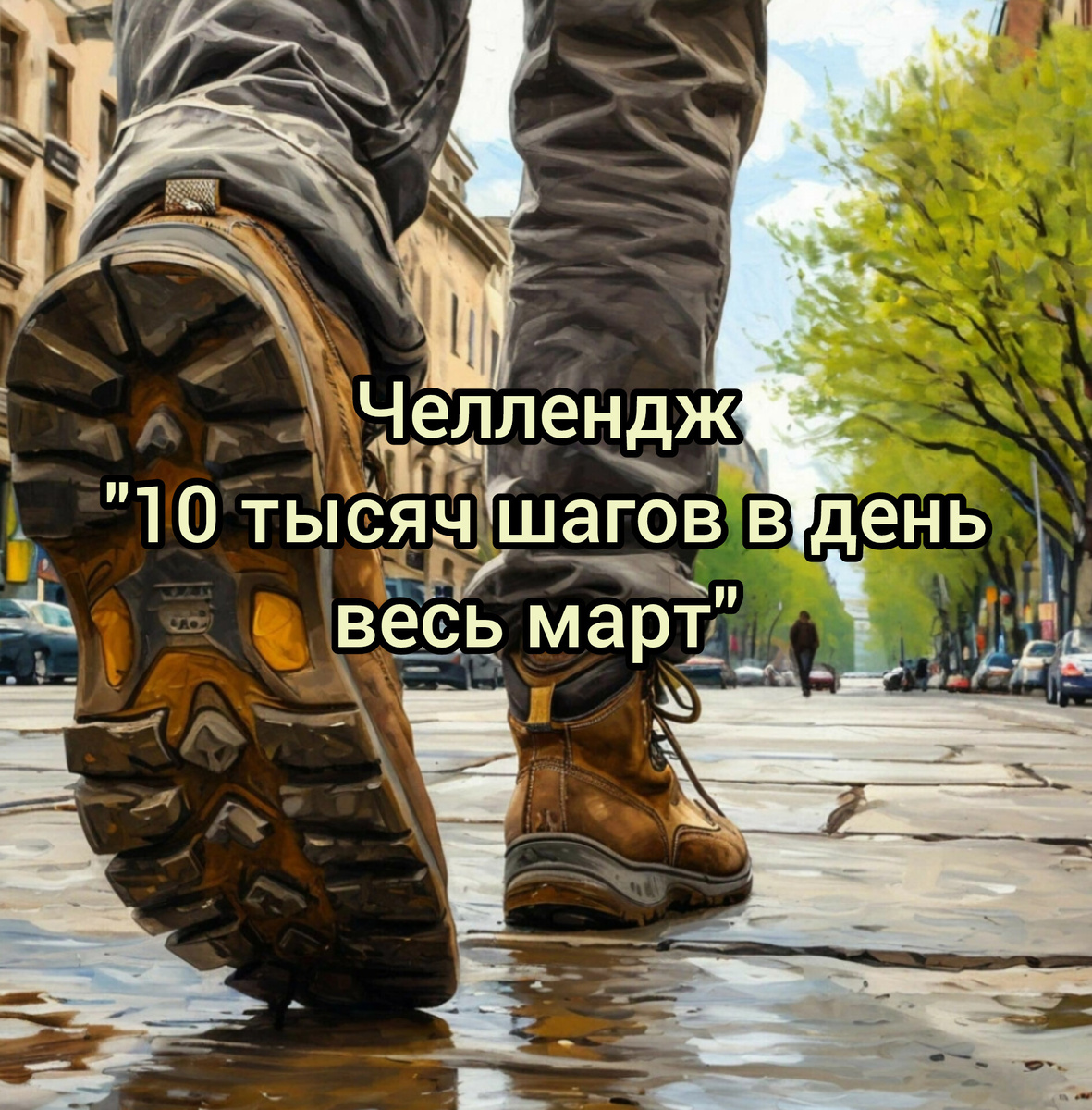 Челлендж (вызов) "10 тысяч шагов в день весь март"