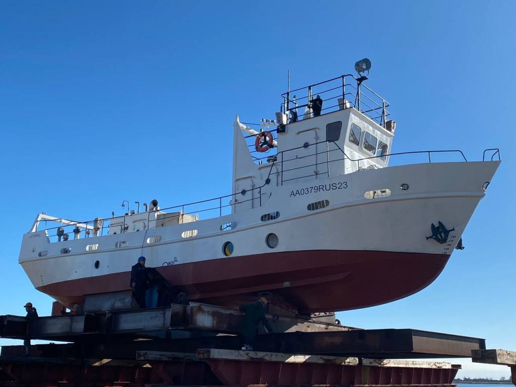 Завершен ремонт научно-исследовательского судна "Ахтарец" / Фото: ООО "К-Верфь"  📷
