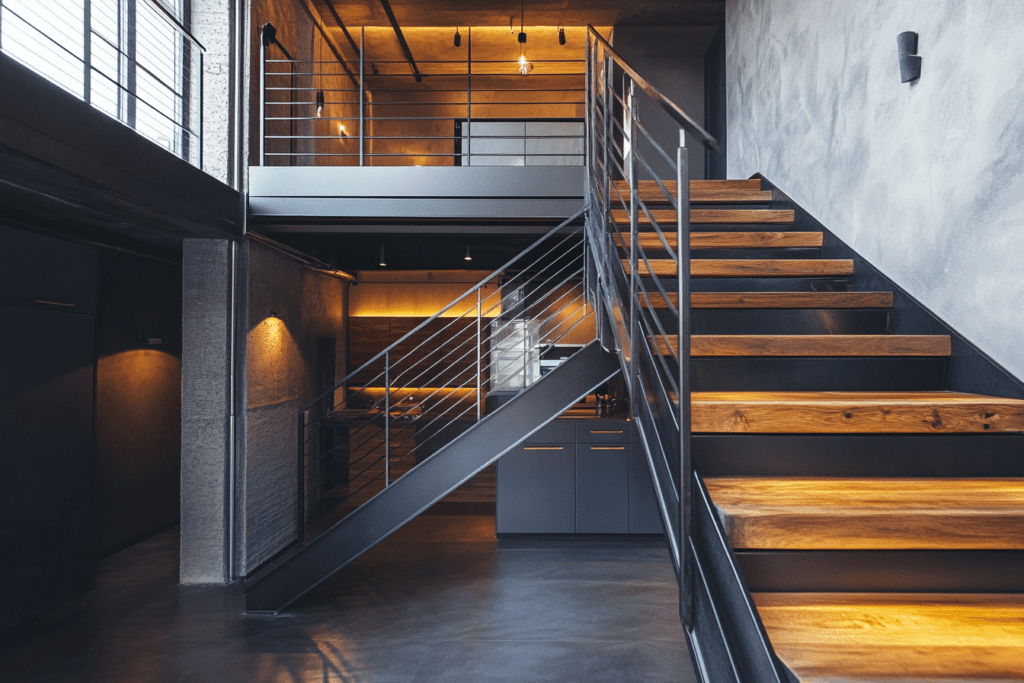    Лестница в стиле лофт: создайте уникальное пространство с ЗМК-Зенит – от дизайна до установки в Уфе! ZMK-ZENIT