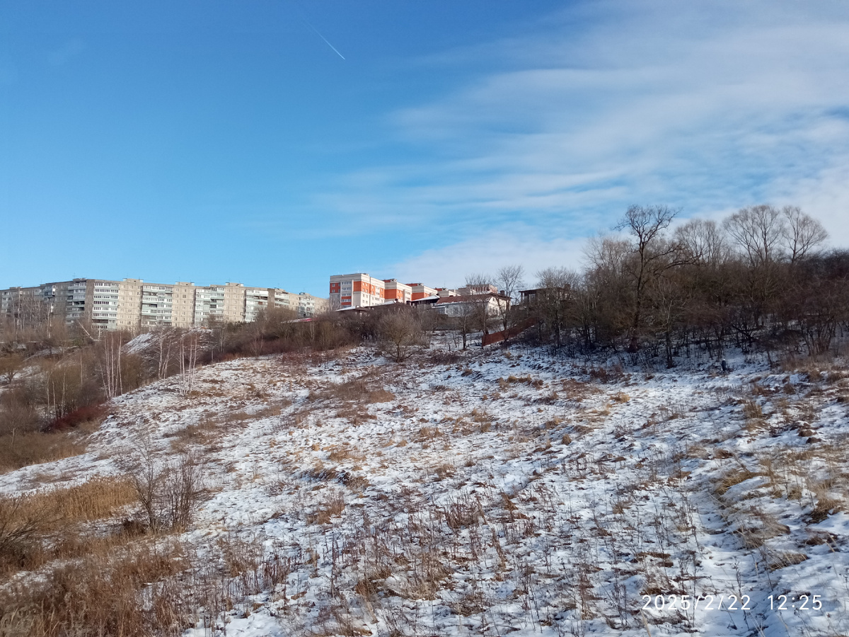 Фото автора, немного снега и сухая трава