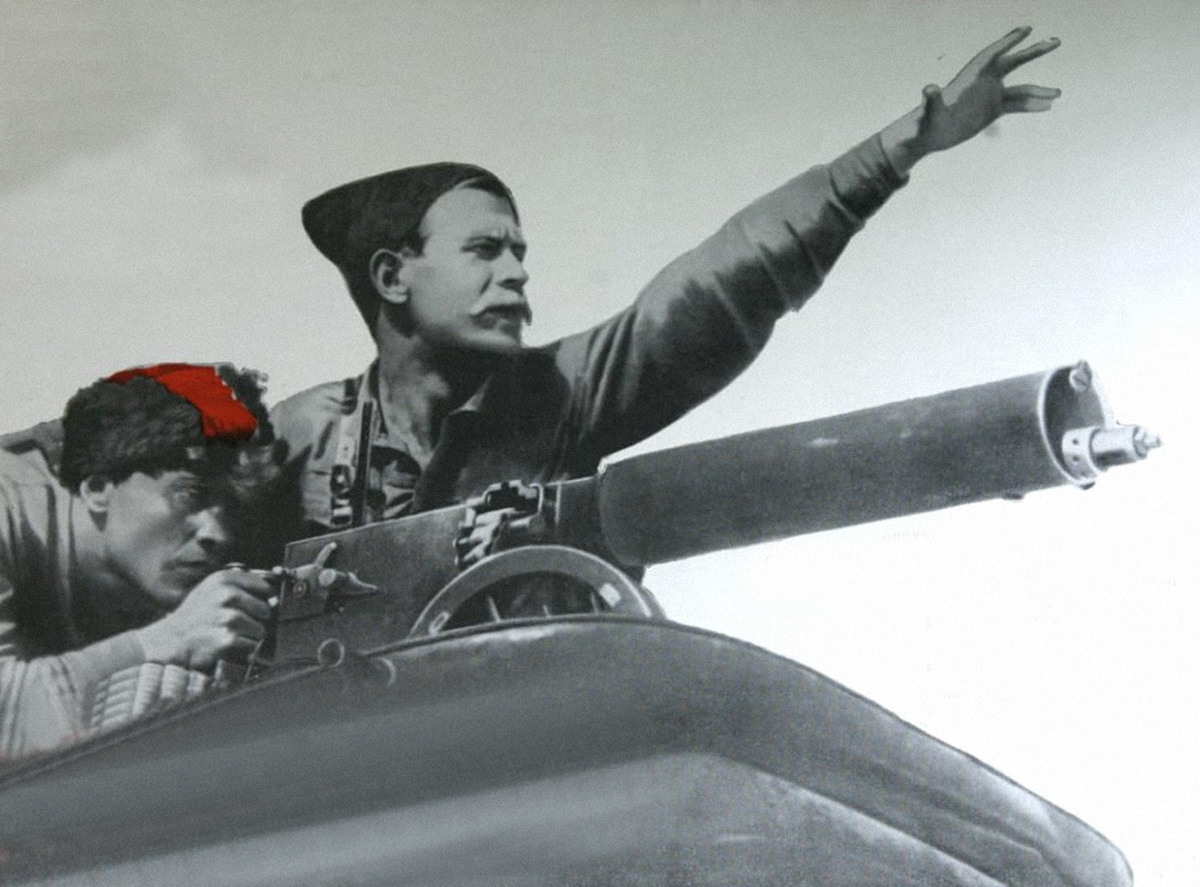 Фрагмент афиши к фильму «Чапаев», 1934 год.