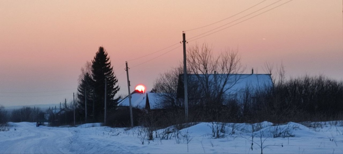 Деревенские закаты. Фото автора