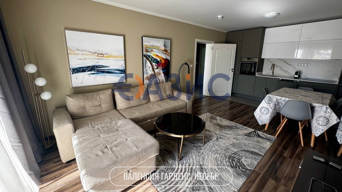 фото гостинной в комплексе Валенсия Гарденс, Несебр