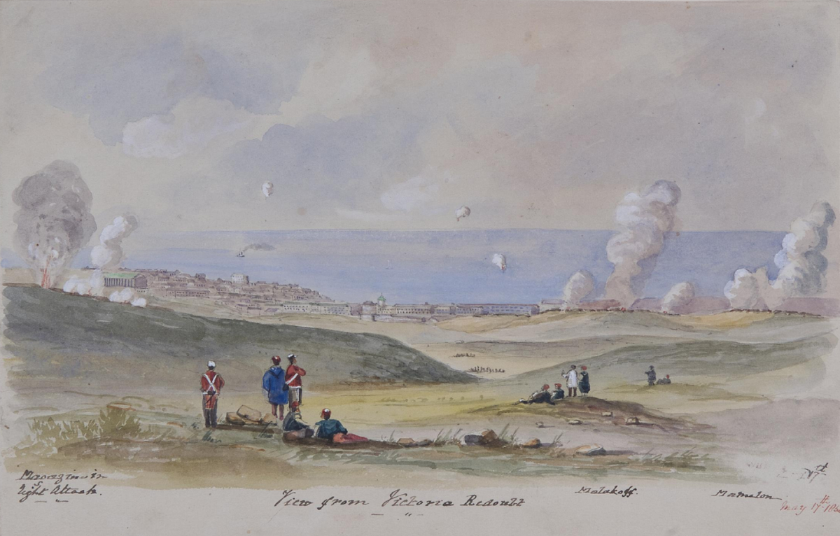 Вид на Севастополь с редута Виктория (современный район улицы Горпищенко)