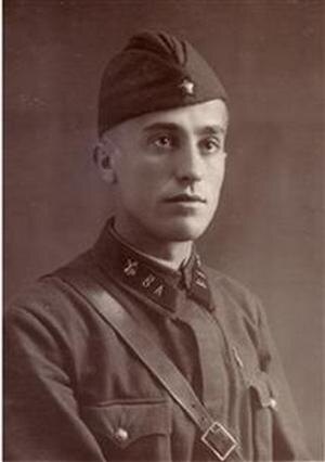 Е.Я. Майзлиш. Декабрь 1941 года, г. Самарканд (слушатель Военной академии химзащиты им. К.Е. Ворошилова)