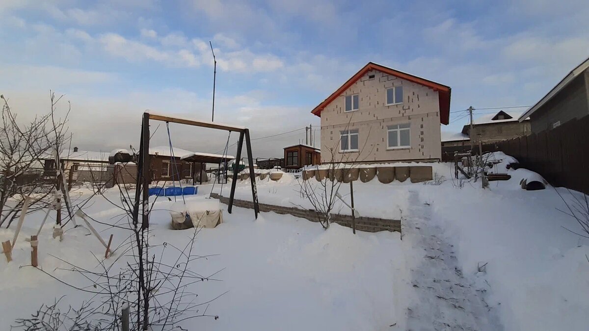 Мой участок зимой