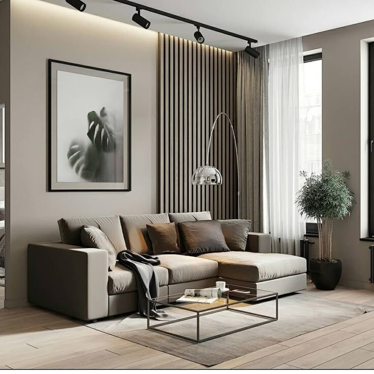 Оформление гостиной в интерьере (фото: i.pinimg.com)