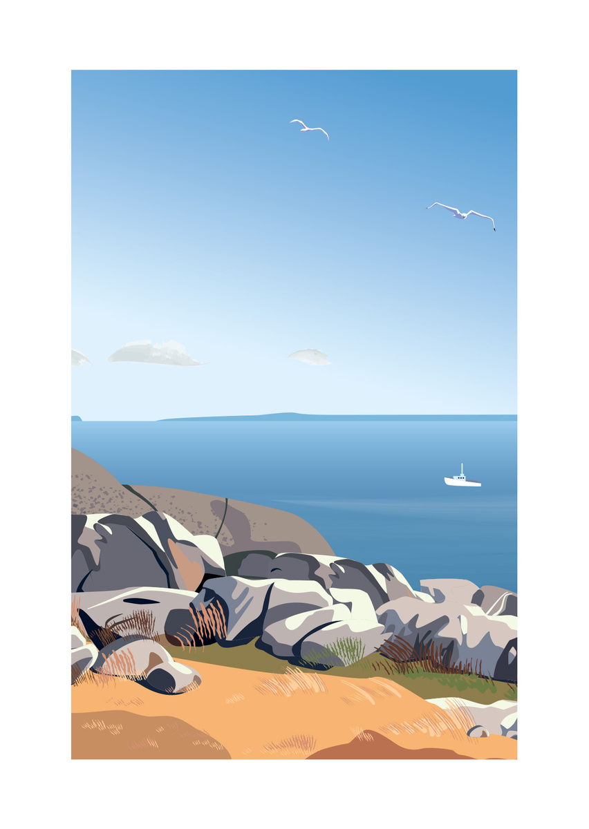 Постер "Море, простор". Автор Ольга Агапова.