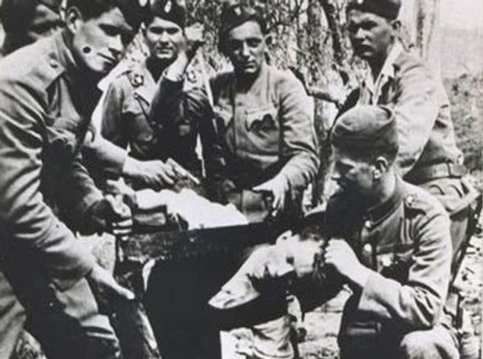 
Геноцид над сербами в хорватском усташском Независимом Государстве Хорватия. https://regnum.ru/article/3651936