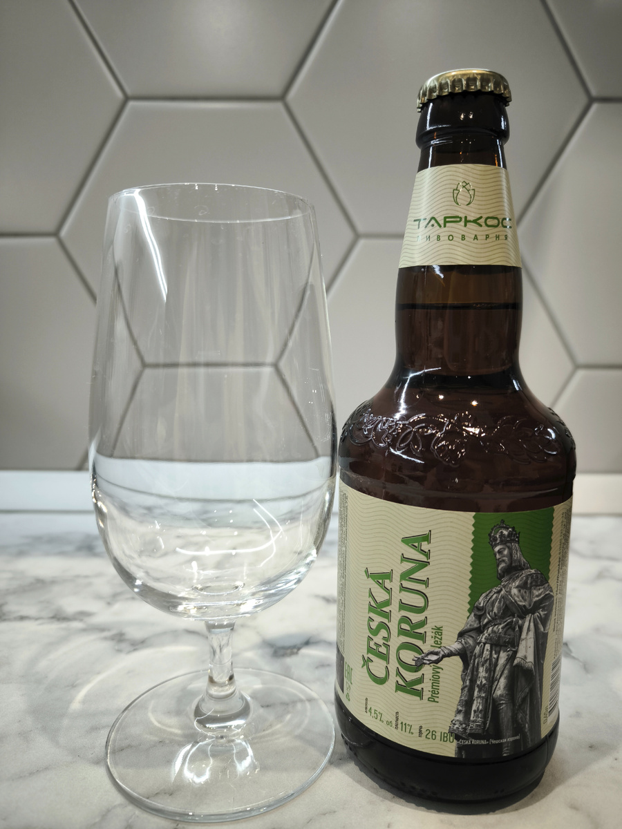 Пиво "Česká Koruna" (Чешская Корона) от Таркос