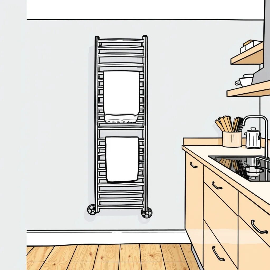 Полотенцесушители на кухне