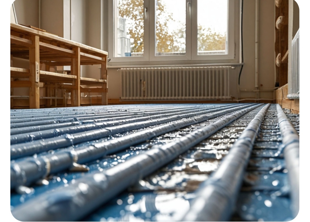 Монтаж водяного пола