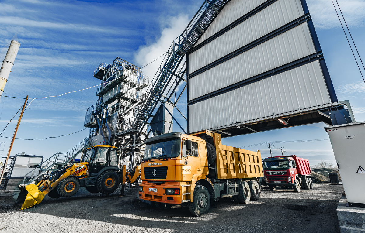 Агрегат готовой смеси на асфальтобетонном заводе NFLG 