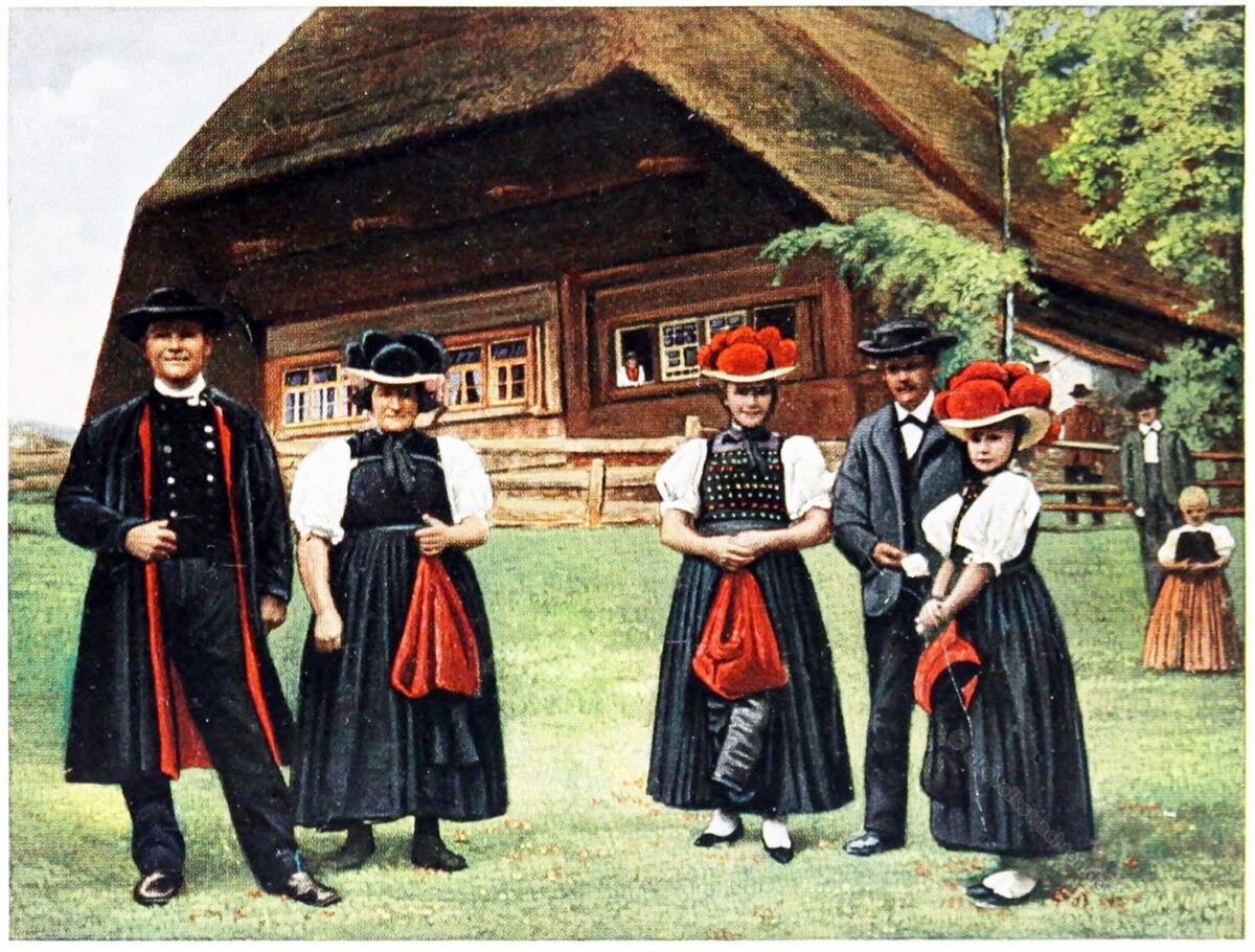Шварцвальд, национальный костюм. Это у нас менее древние шварцвальдцы