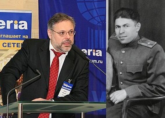 Михаил Леонидович Хазин - слева, а справа - его дедушка Григорий Лейзерович Хазин