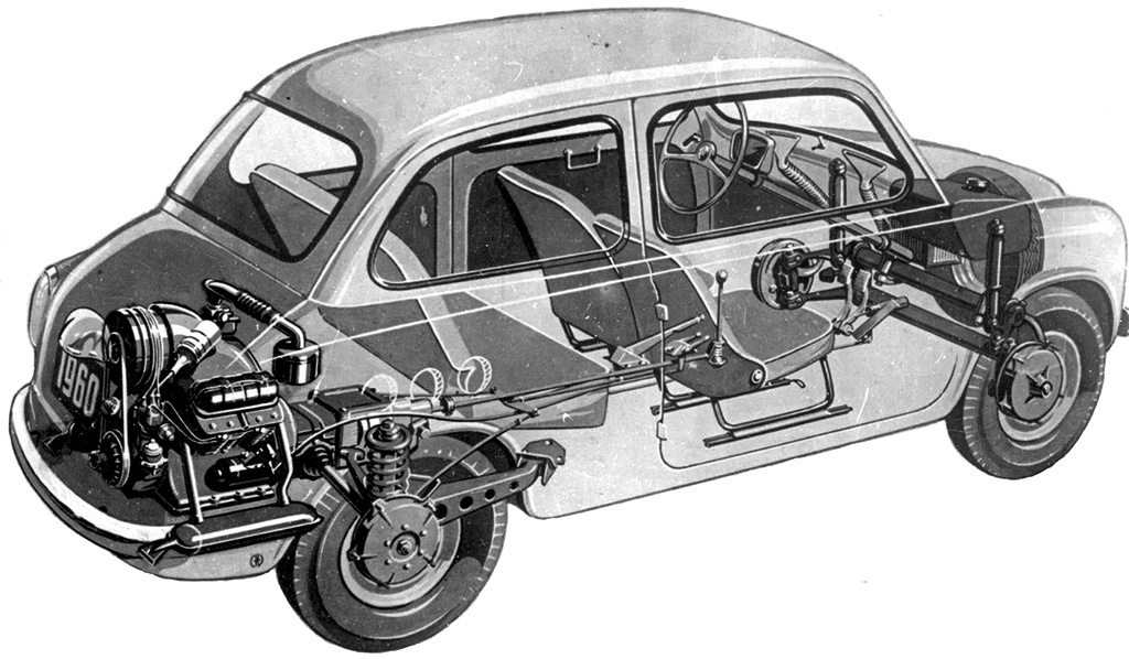 В первой половине 1960‑х ЗАЗ-965 — вполне современный микролитражный автомобиль