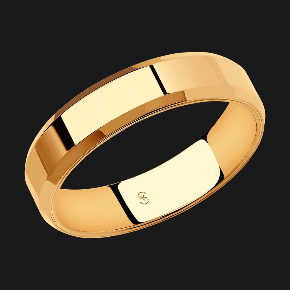 Кольцо из красного золота