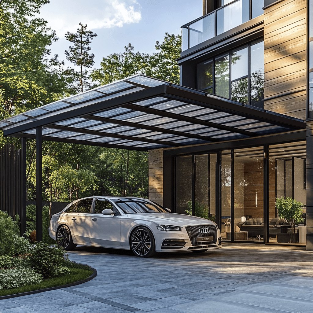    Поликарбонатные навесы: надежность, стиль и комфорт — идеальный выбор для вашего дома в Уфе! ZMK-ZENIT