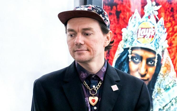 Александр Барковский на открытии выставки Ahlat kings. Фото Андрея Кудряшова/«Фергана»