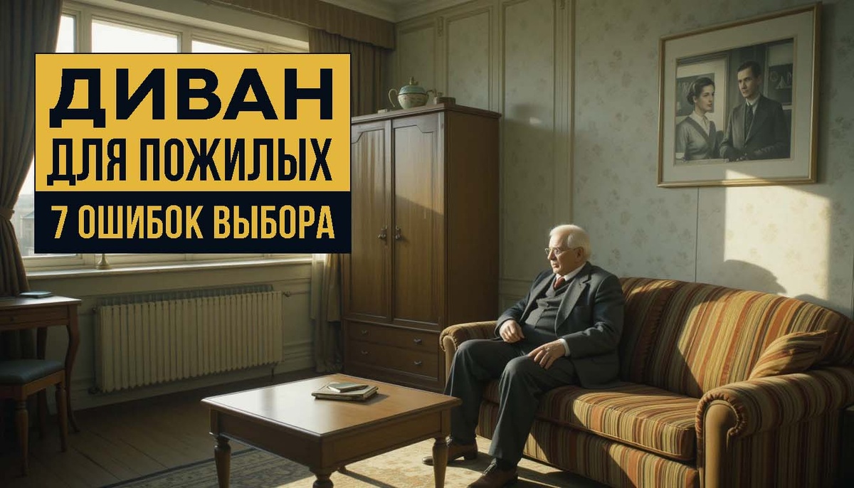 Как правильно выбрать диван для пожилого человека