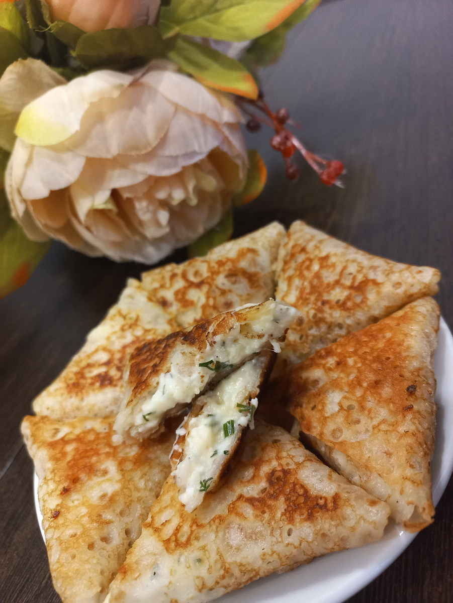 Рисовые блинчики с начинкой