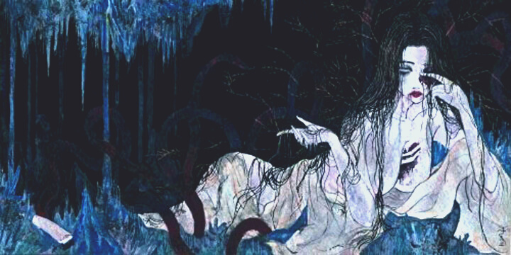 Изображение Идзанами, богини смерти