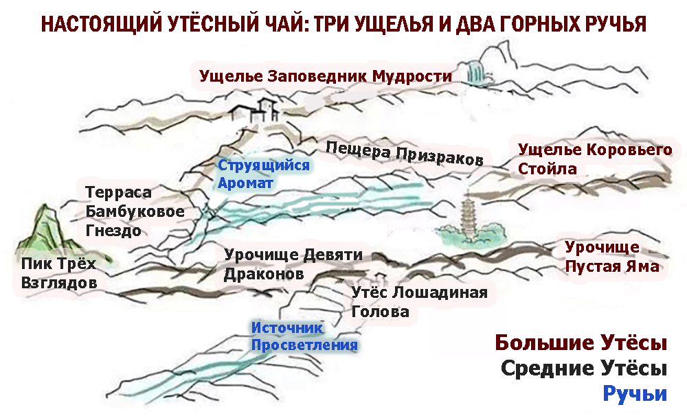 Чай с Больших Утёсов — Чжен Янь Ча, чай со Средних Утёсов — Чжун Янь Ча