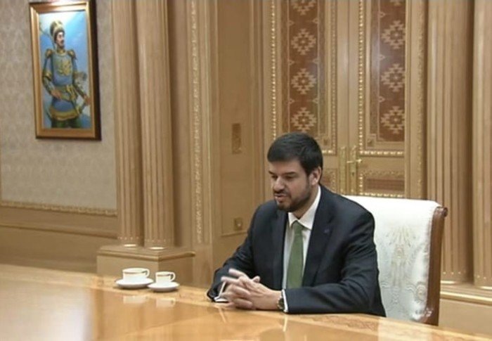 Председатель совета директоров телекомпании Euronews Педро Варгас Давид, 27 февраля 2025 г., Ашхабад, Туркменистан (Фото: Watan habarlary)