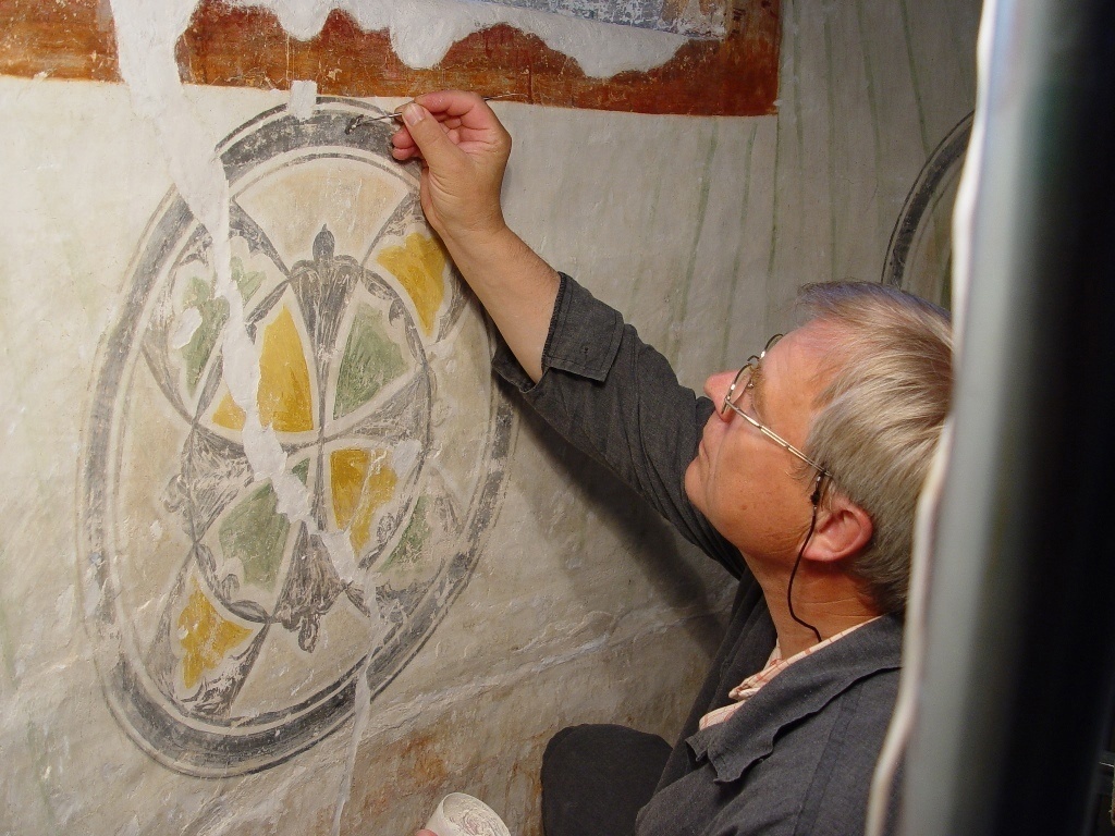 Реставрация в Ферапонтовом монастыре. Фото предоставлено Кирилло-Белозерским музеем-заповедником