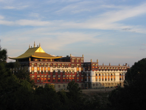 Одно из зданий монастыря Шераб Линг. Фото - Марина Филиппова