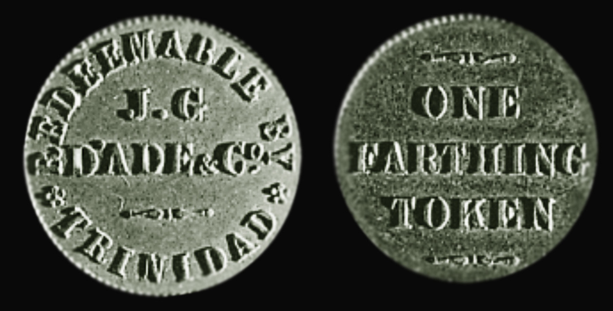 Тринидад и Тобаго. 1 фартинг 1874. 