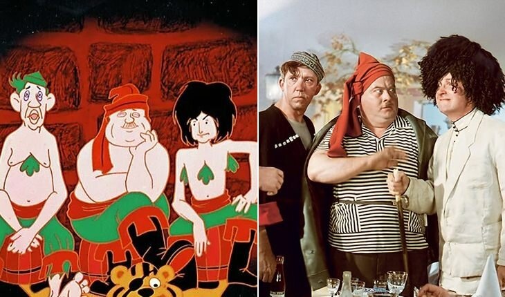 Юрий Никулин, Евгений Моргуной и Георгий Вицин