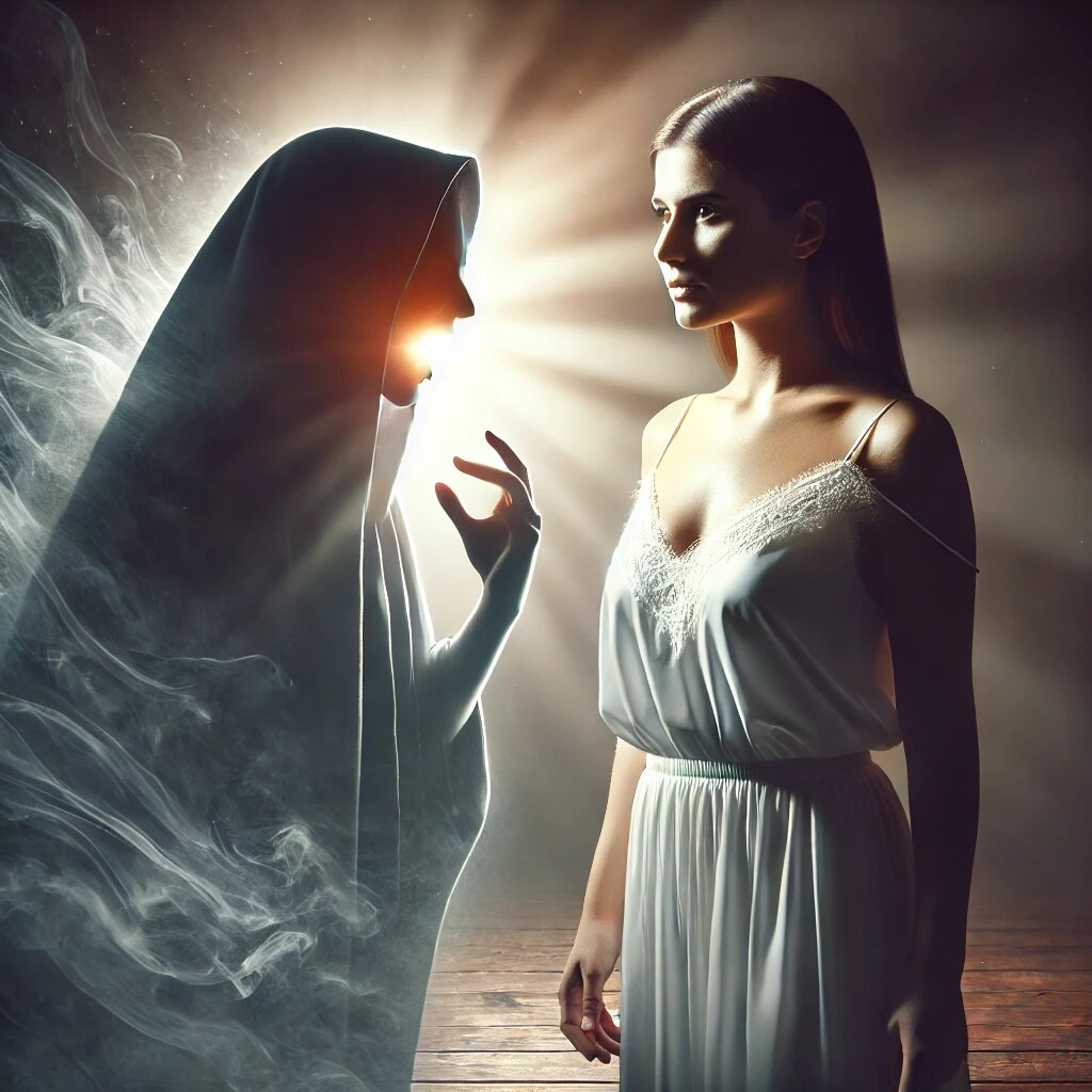 девушка и тень