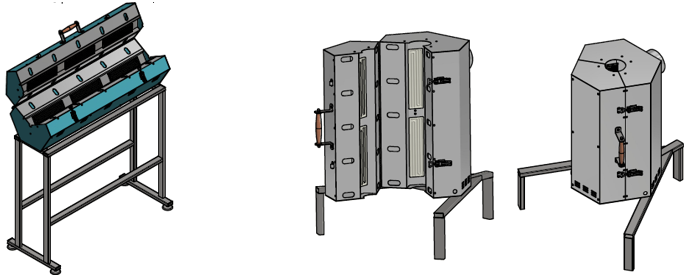 Горизонтальный нагреватель                           Вертикальный нагреватель