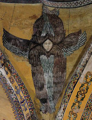 Серафим, деталь мозаики Храма Святой Софии в Стамбуле