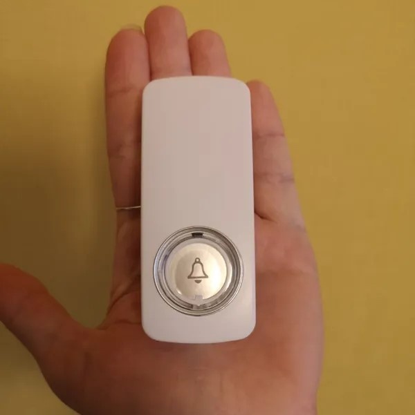 Беспроводной кинетический звонок белый