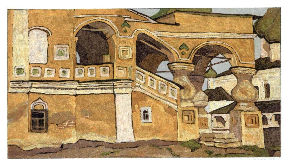 Н. Рерих. Этюд "Углич. Крыльцо церкви Иоанна Предтечи" . Фото из группы АРТ † ПРАВОСЛАВИЕ
