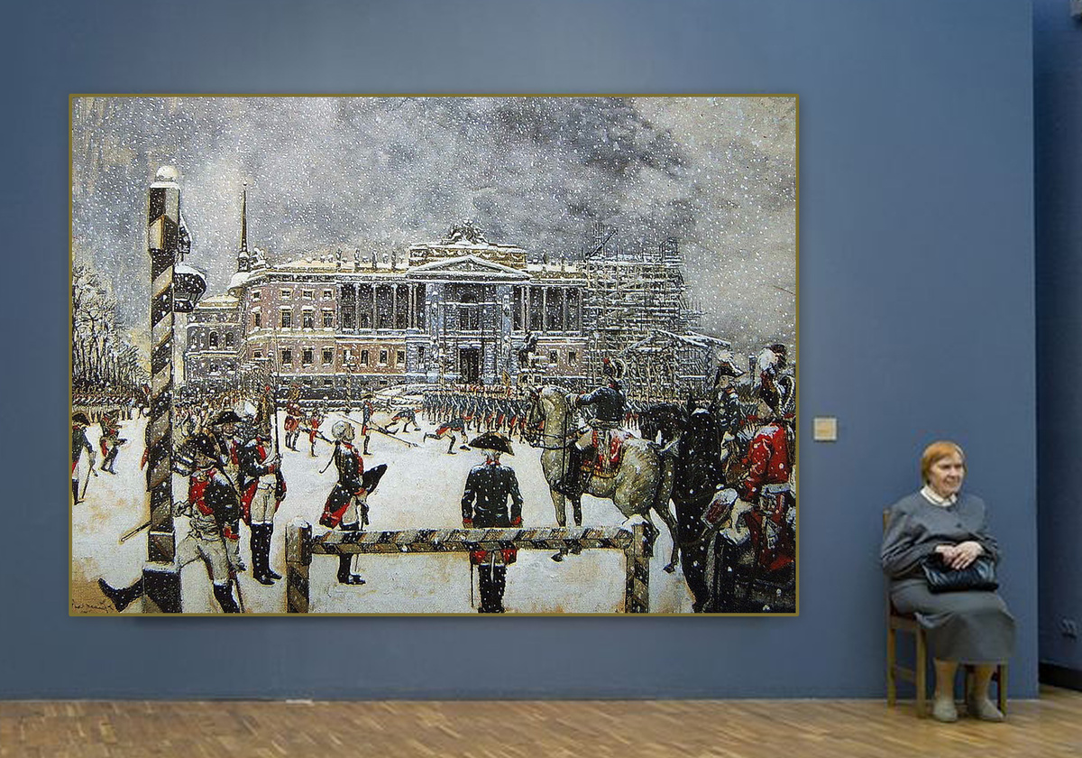 Александр Бенуа, Вахтпарад при императоре Павле I, фантазия на тему